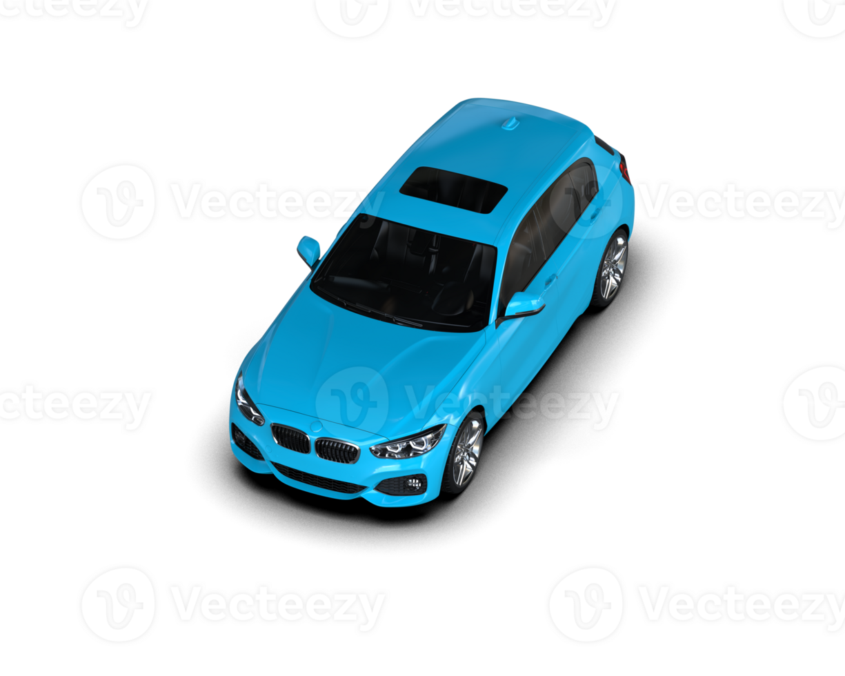 Modern car isolated on background. 3d rendering - illustration png