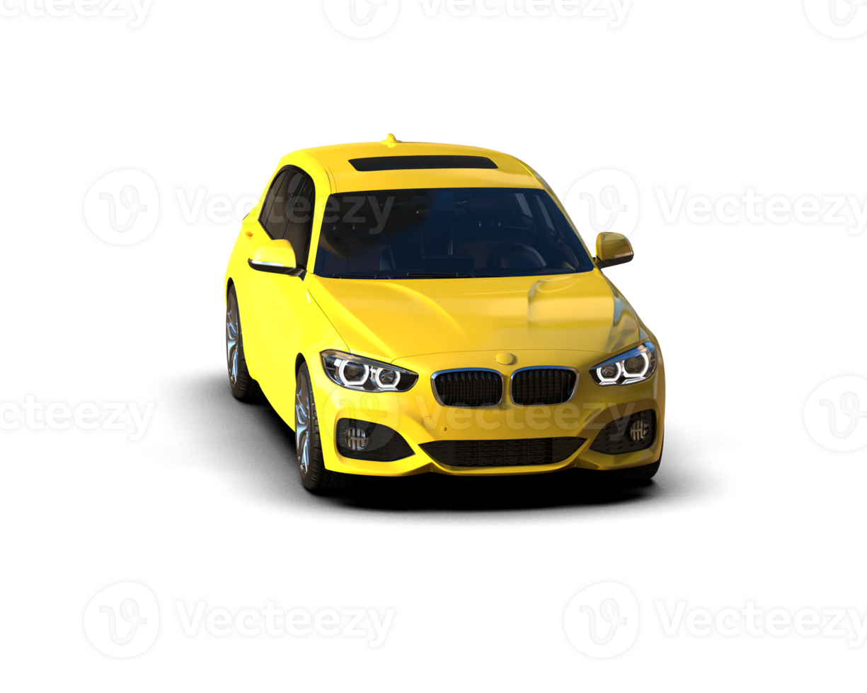 Modern car isolated on background. 3d rendering - illustration png