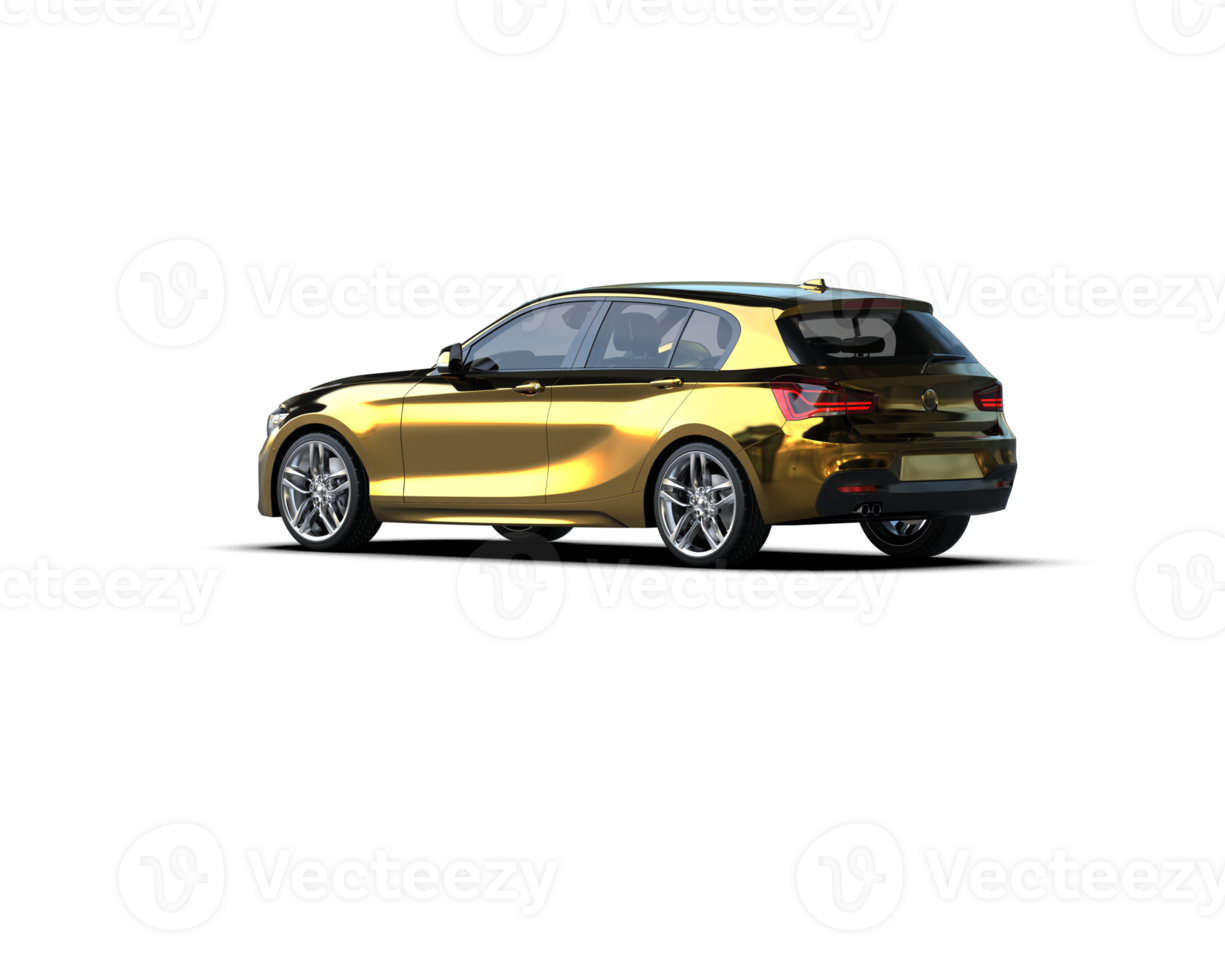 Modern car isolated on background. 3d rendering - illustration png