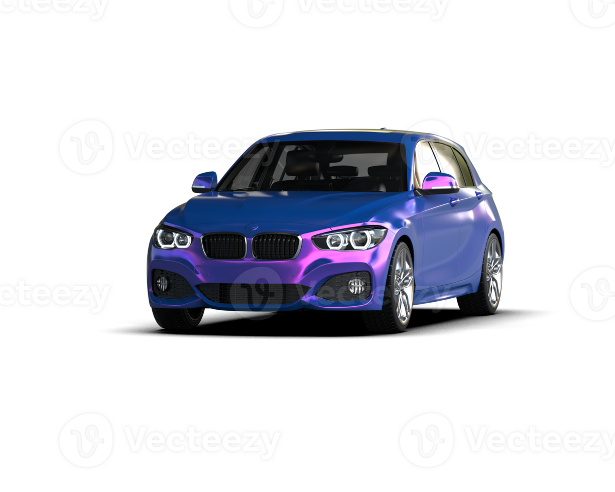 Modern car isolated on background. 3d rendering - illustration png