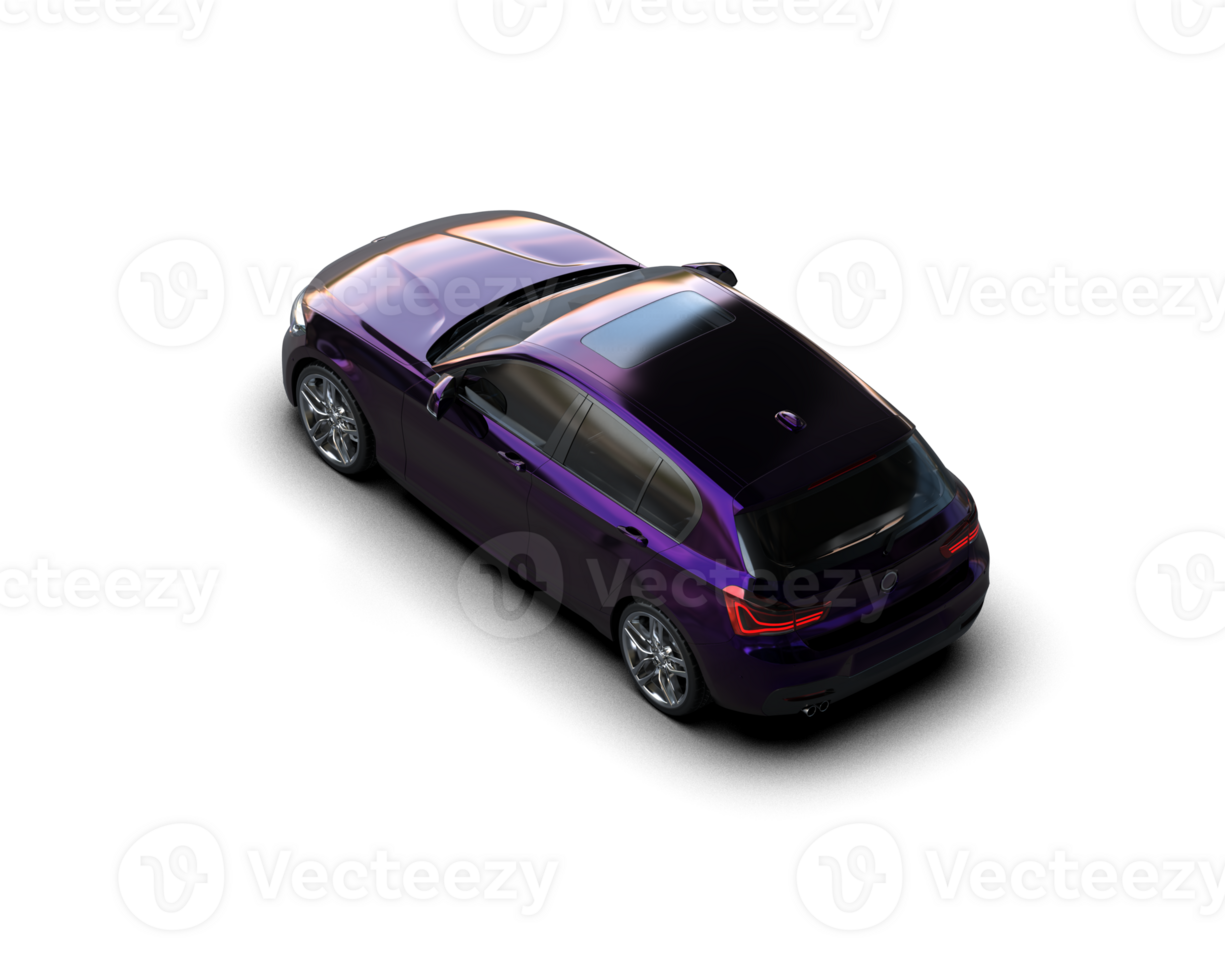 Modern car isolated on background. 3d rendering - illustration png
