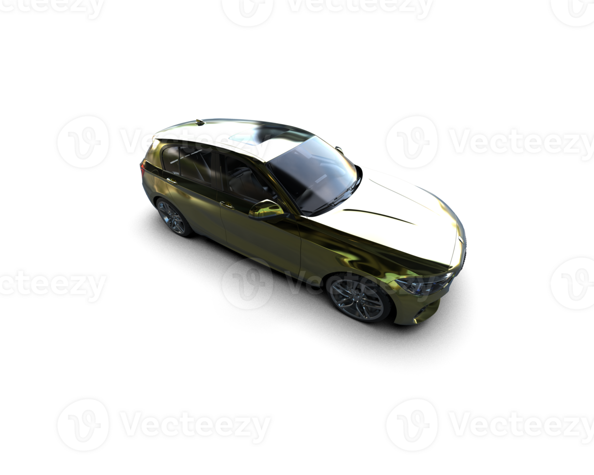 Modern car isolated on background. 3d rendering - illustration png