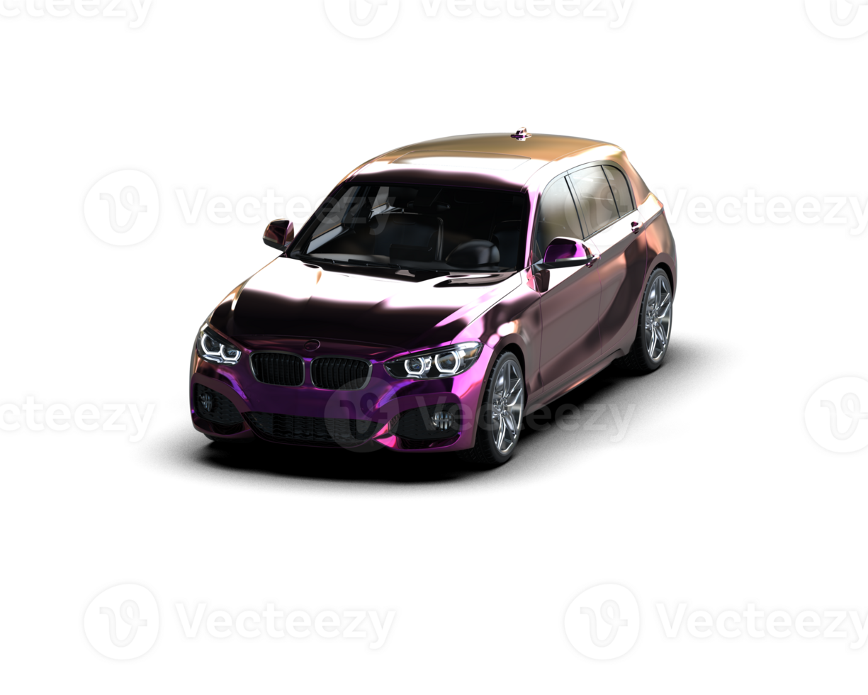 Modern car isolated on background. 3d rendering - illustration png