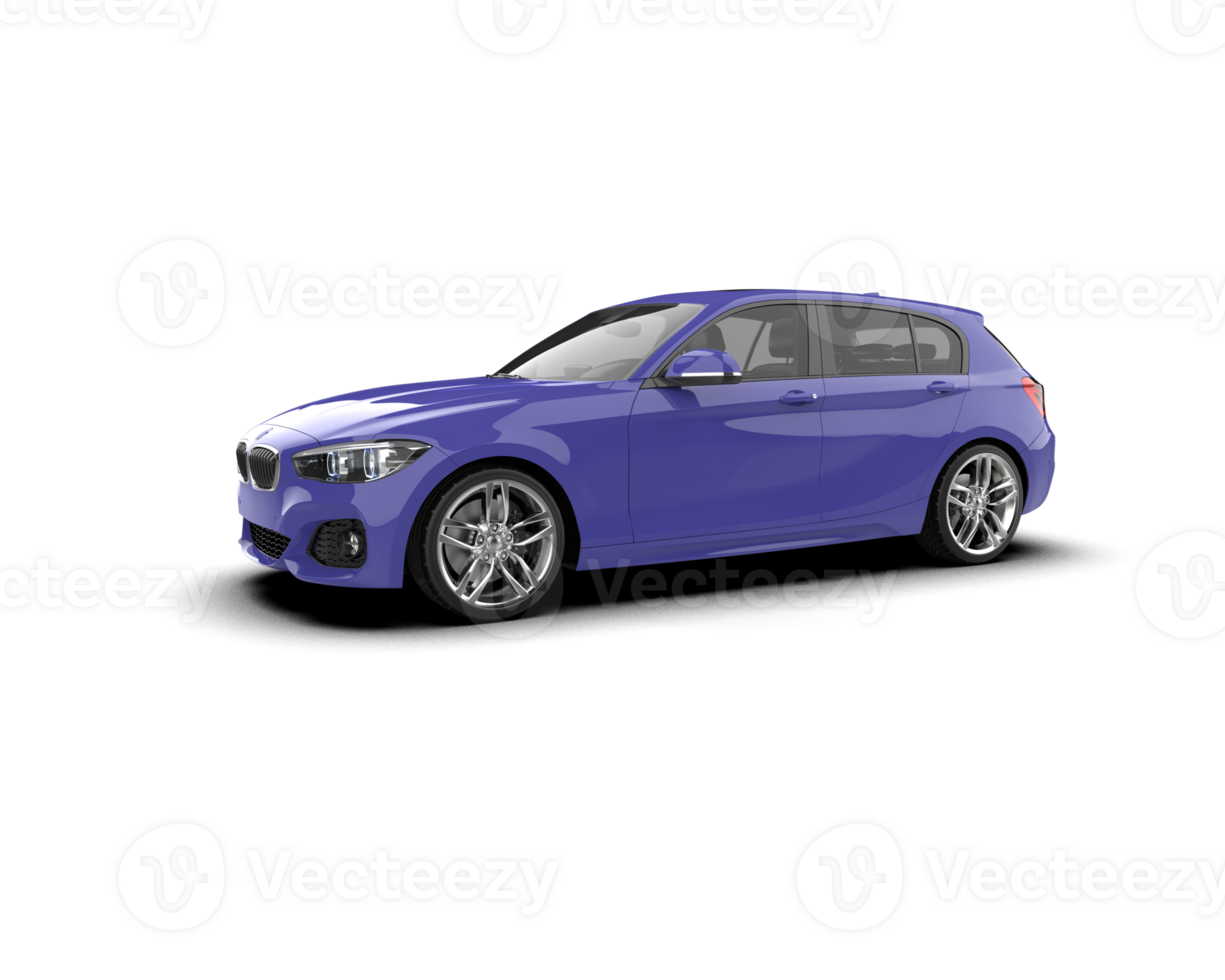 Modern car isolated on background. 3d rendering - illustration png
