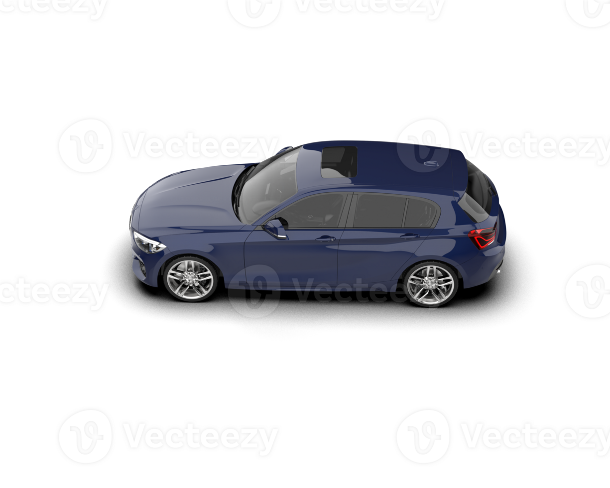 Modern car isolated on background. 3d rendering - illustration png