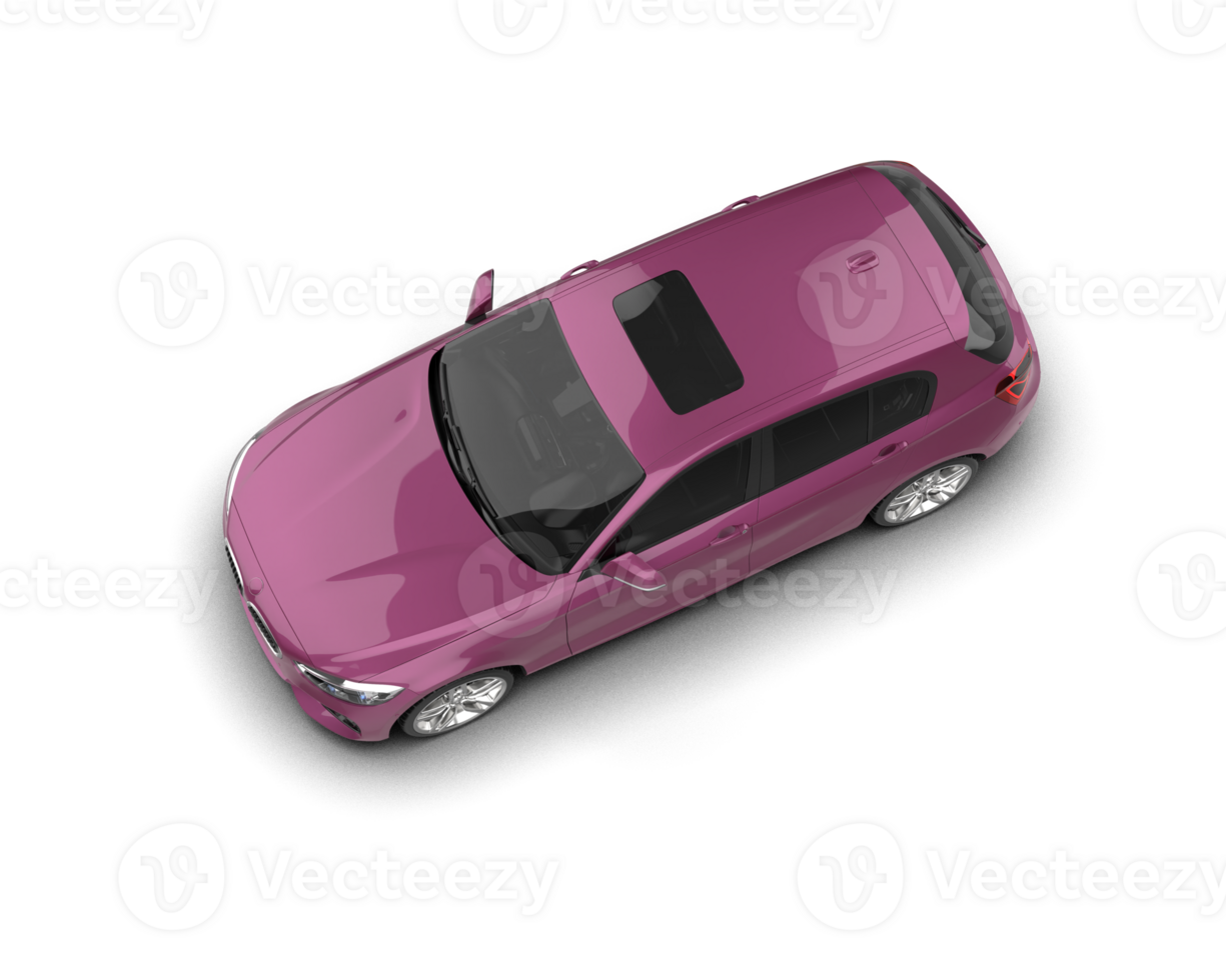 Modern car isolated on background. 3d rendering - illustration png