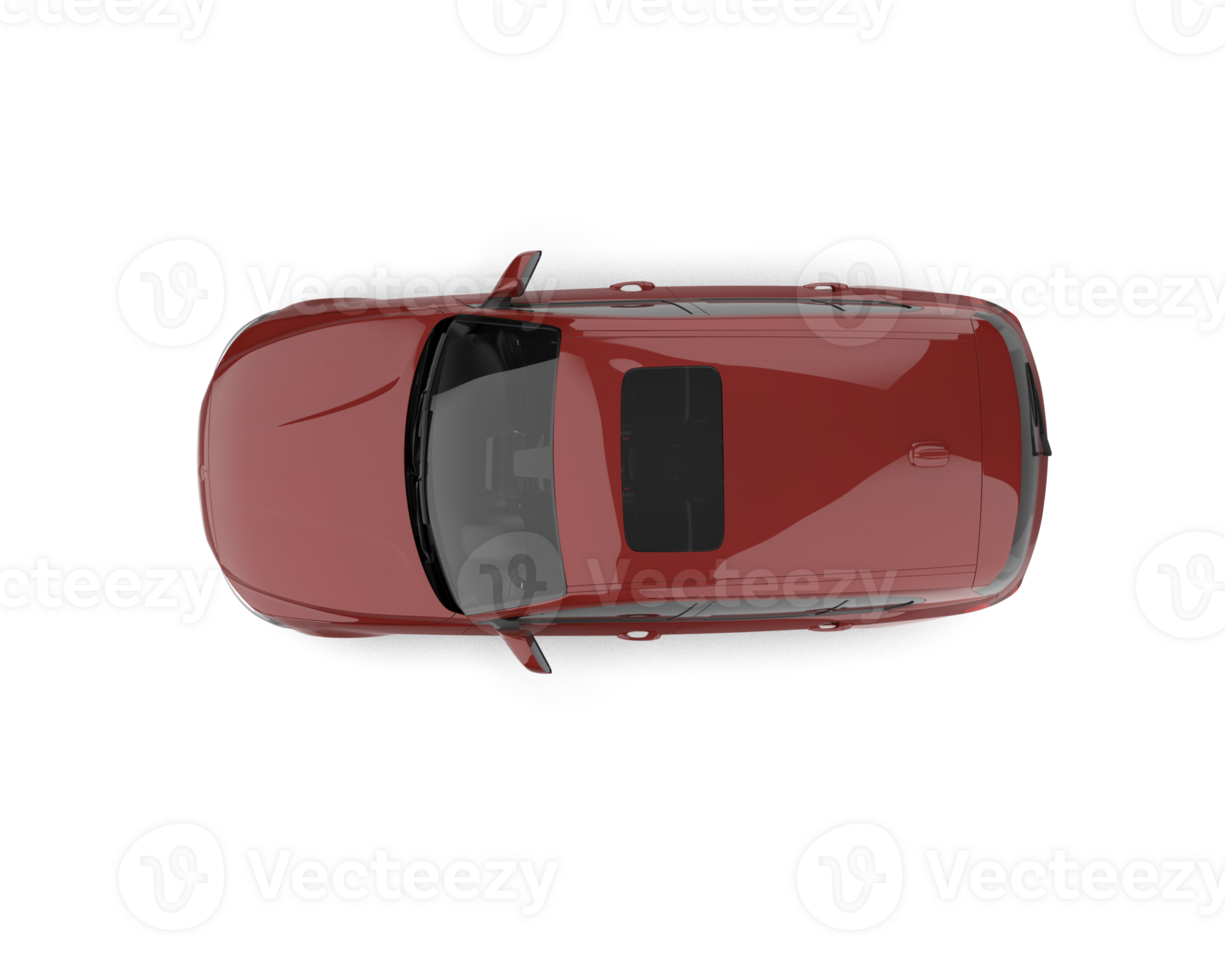 Modern car isolated on background. 3d rendering - illustration png