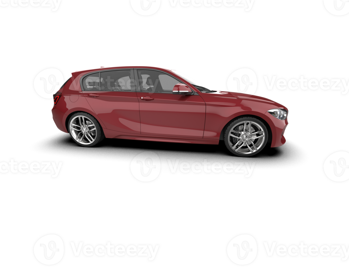 Modern car isolated on background. 3d rendering - illustration png