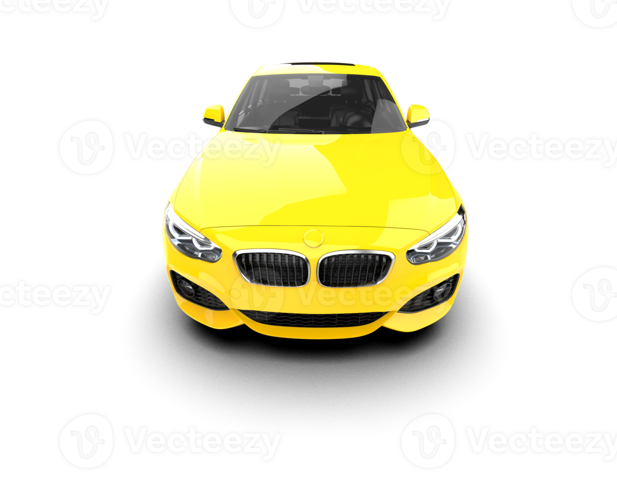 Modern car isolated on background. 3d rendering - illustration png