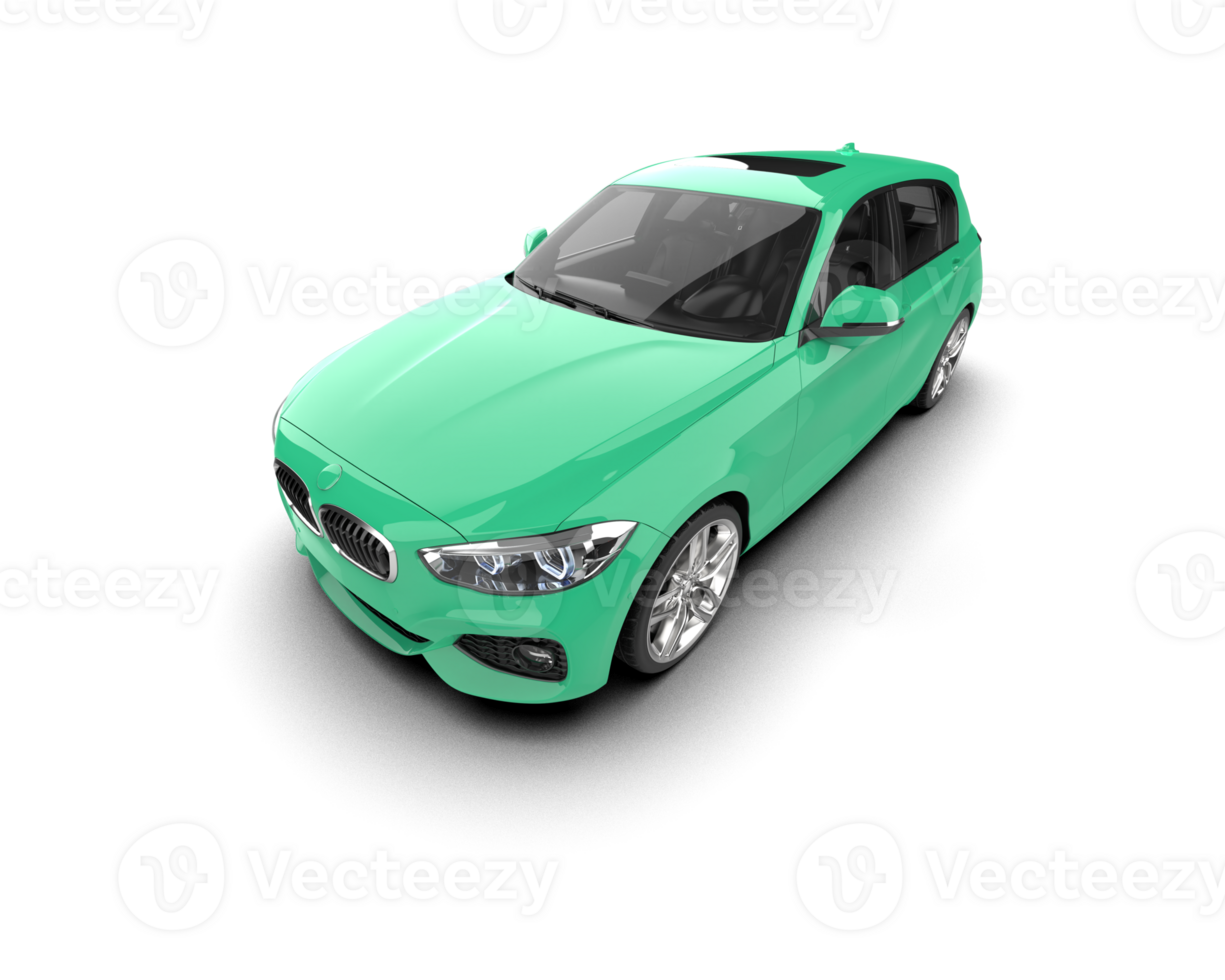 Modern car isolated on background. 3d rendering - illustration png
