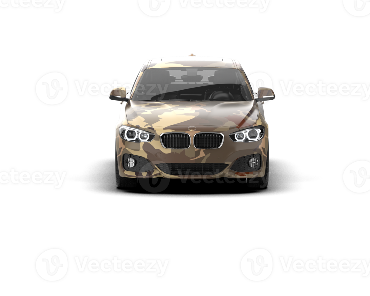 Modern car isolated on background. 3d rendering - illustration png