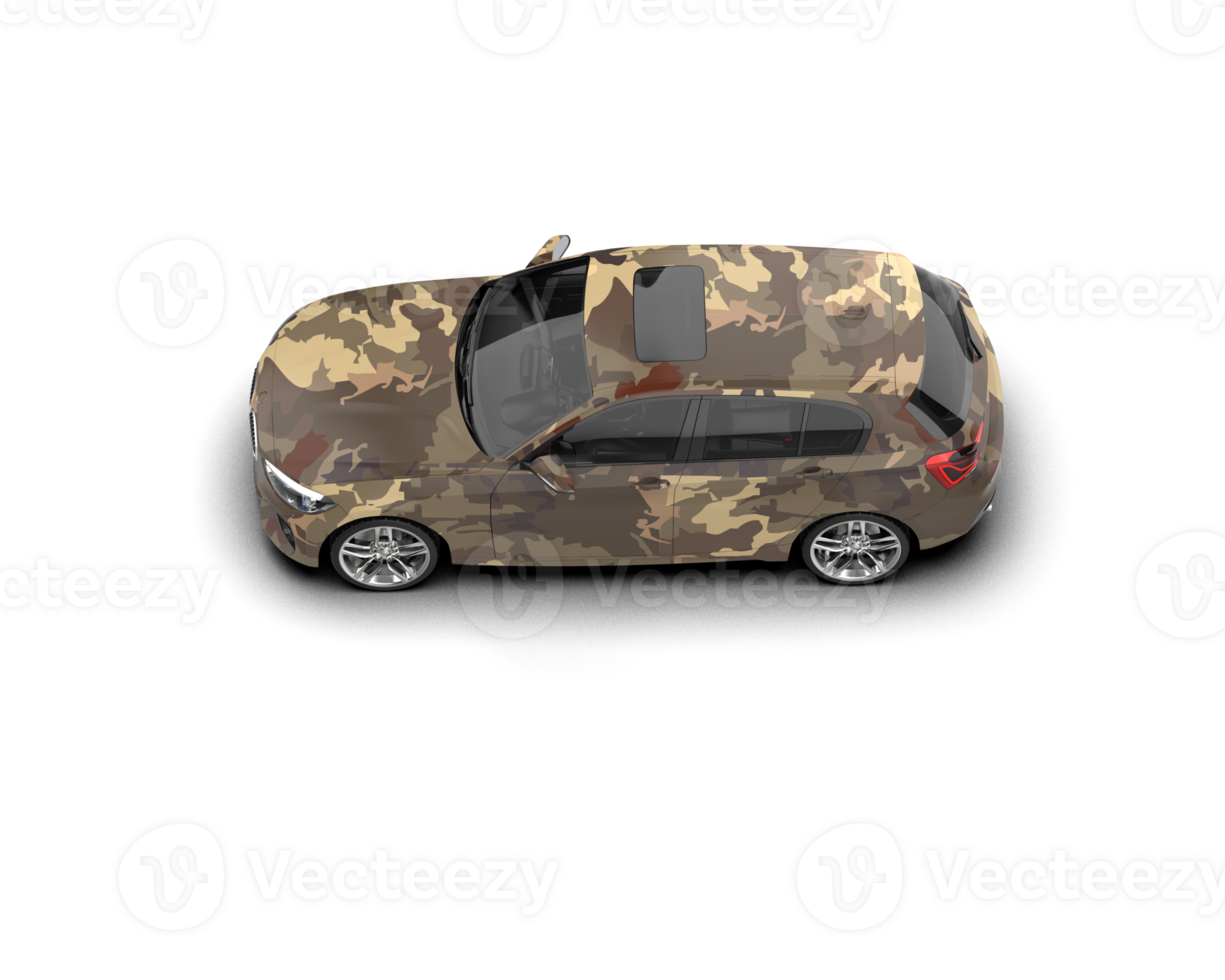 Modern car isolated on background. 3d rendering - illustration png