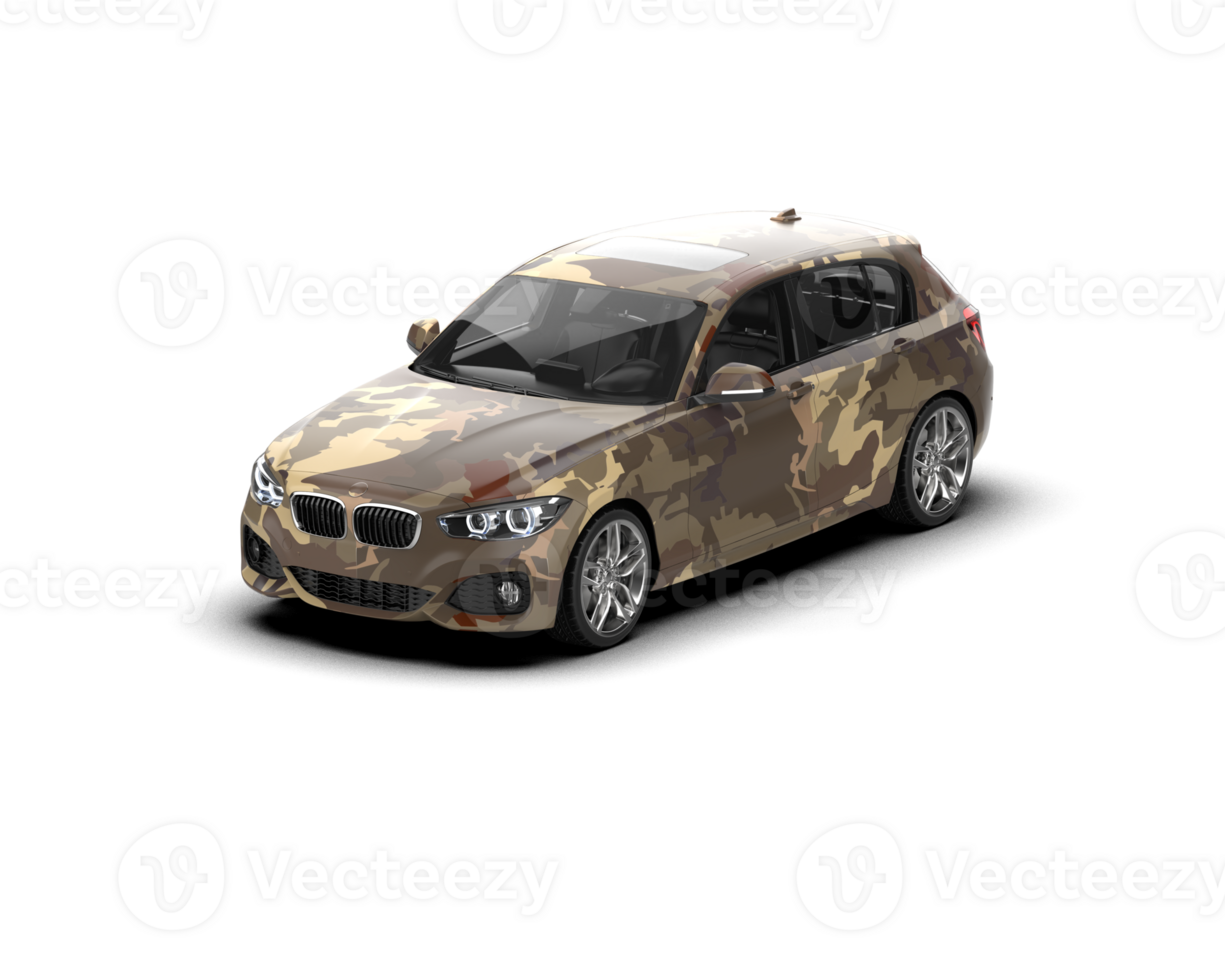 Modern car isolated on background. 3d rendering - illustration png