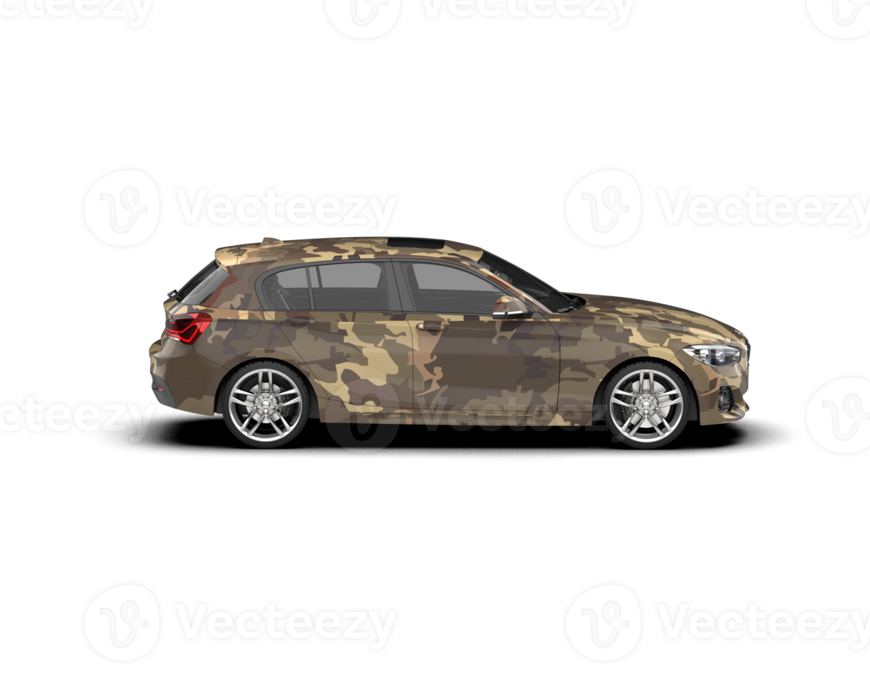 Modern car isolated on background. 3d rendering - illustration png