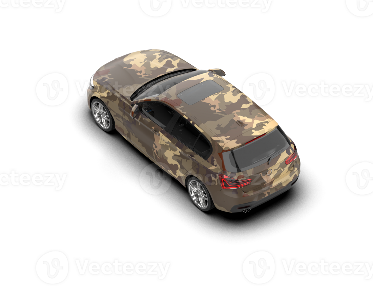 Modern car isolated on background. 3d rendering - illustration png