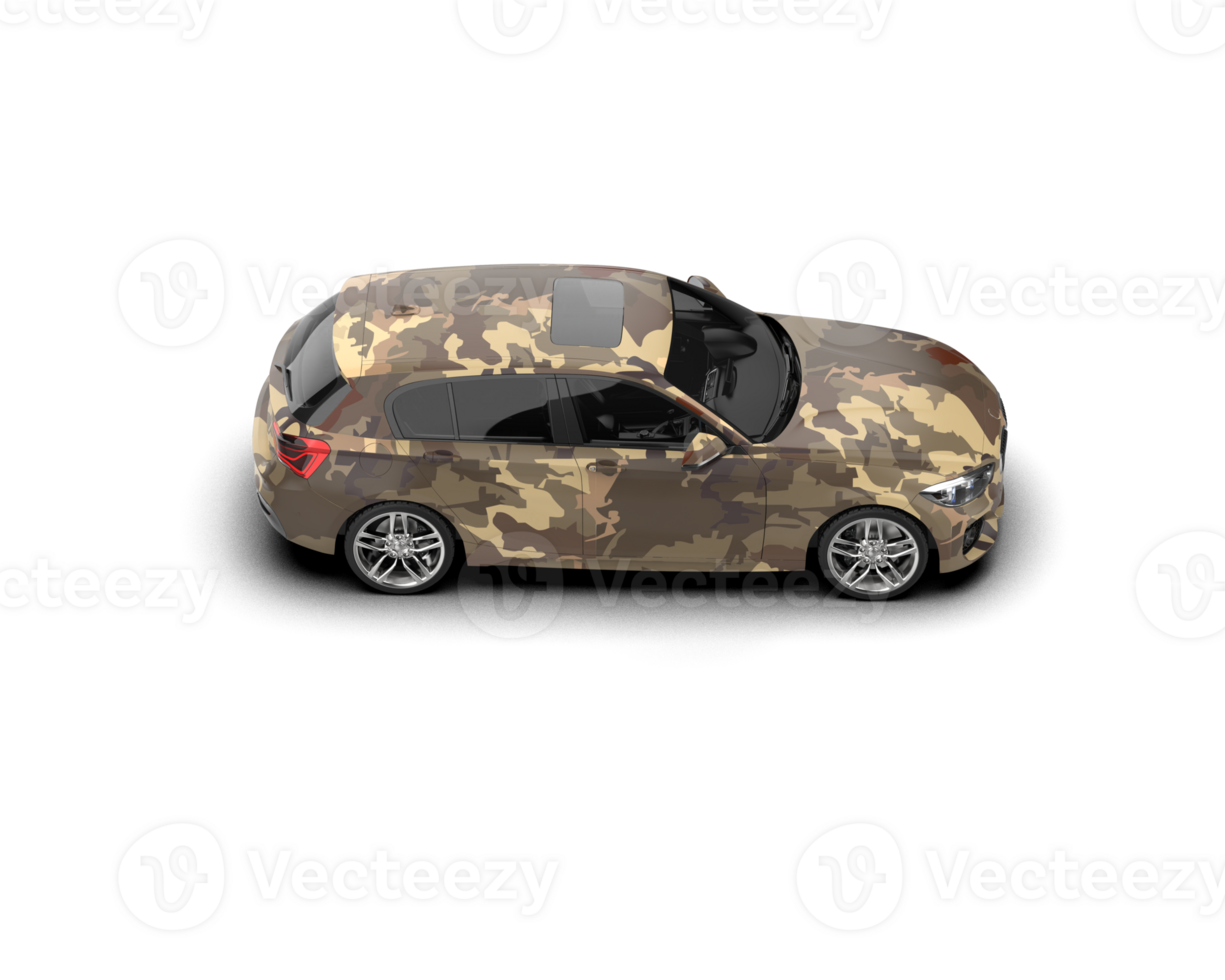 Modern car isolated on background. 3d rendering - illustration png