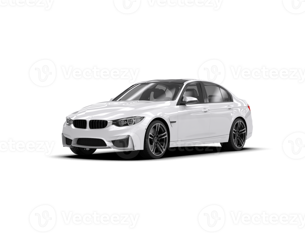 Modern car isolated on background. 3d rendering - illustration png