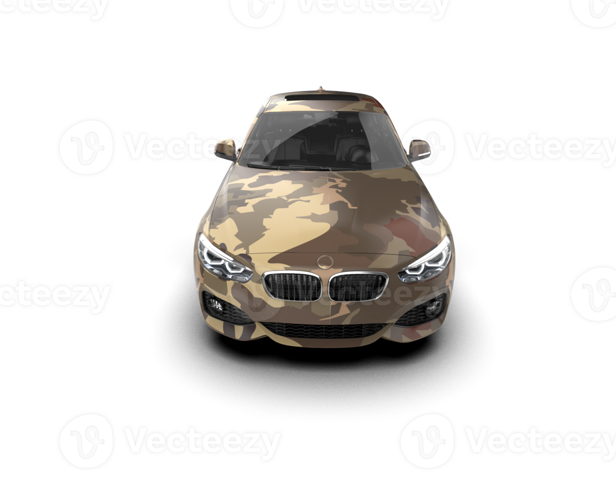 Modern car isolated on background. 3d rendering - illustration png