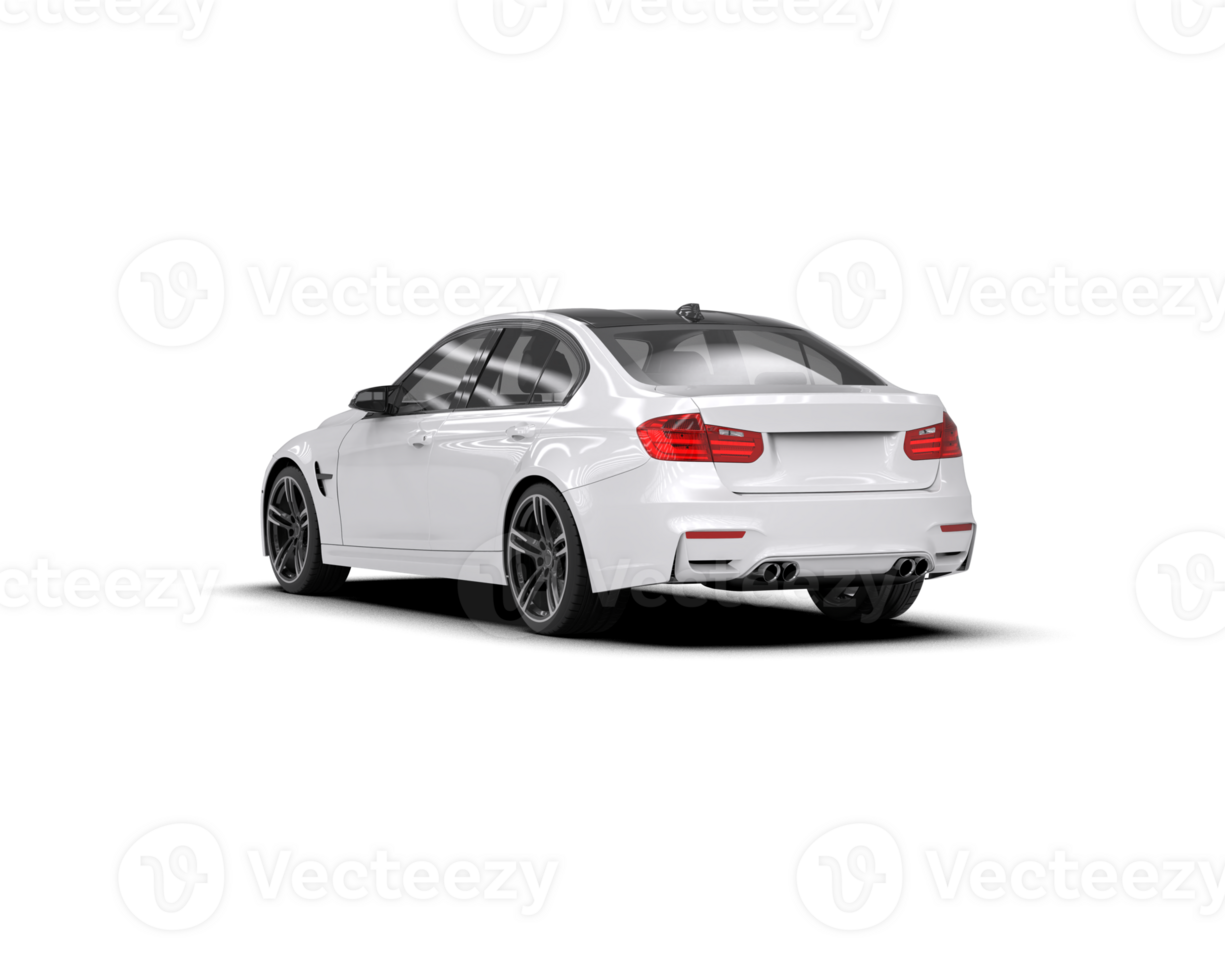 Modern car isolated on background. 3d rendering - illustration png