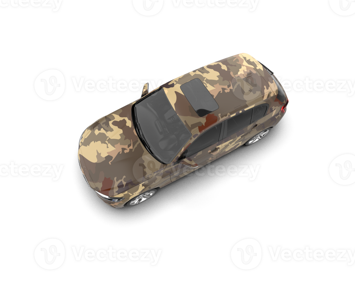 Modern car isolated on background. 3d rendering - illustration png