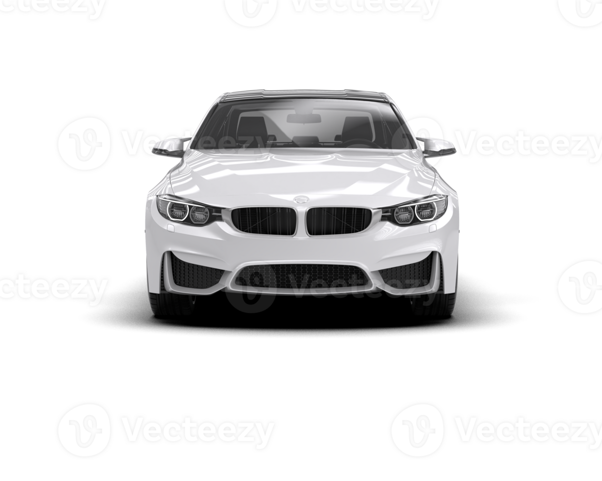 Modern car isolated on background. 3d rendering - illustration png