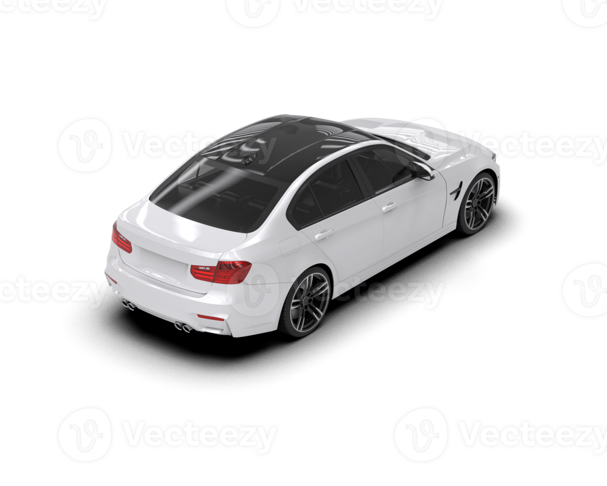 Modern car isolated on background. 3d rendering - illustration png