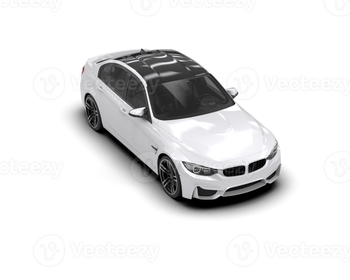 Modern car isolated on background. 3d rendering - illustration png