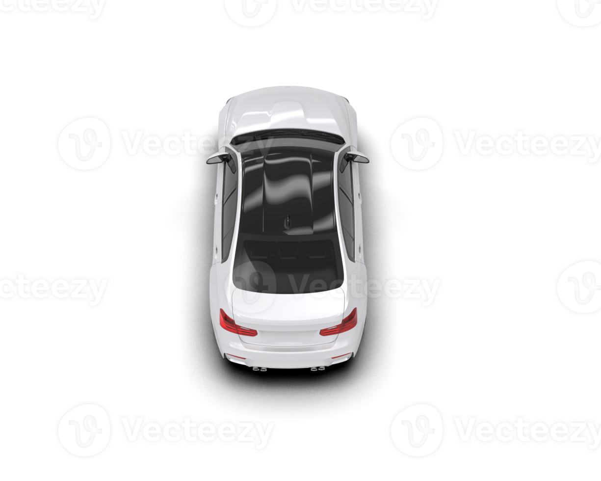 Modern car isolated on background. 3d rendering - illustration png