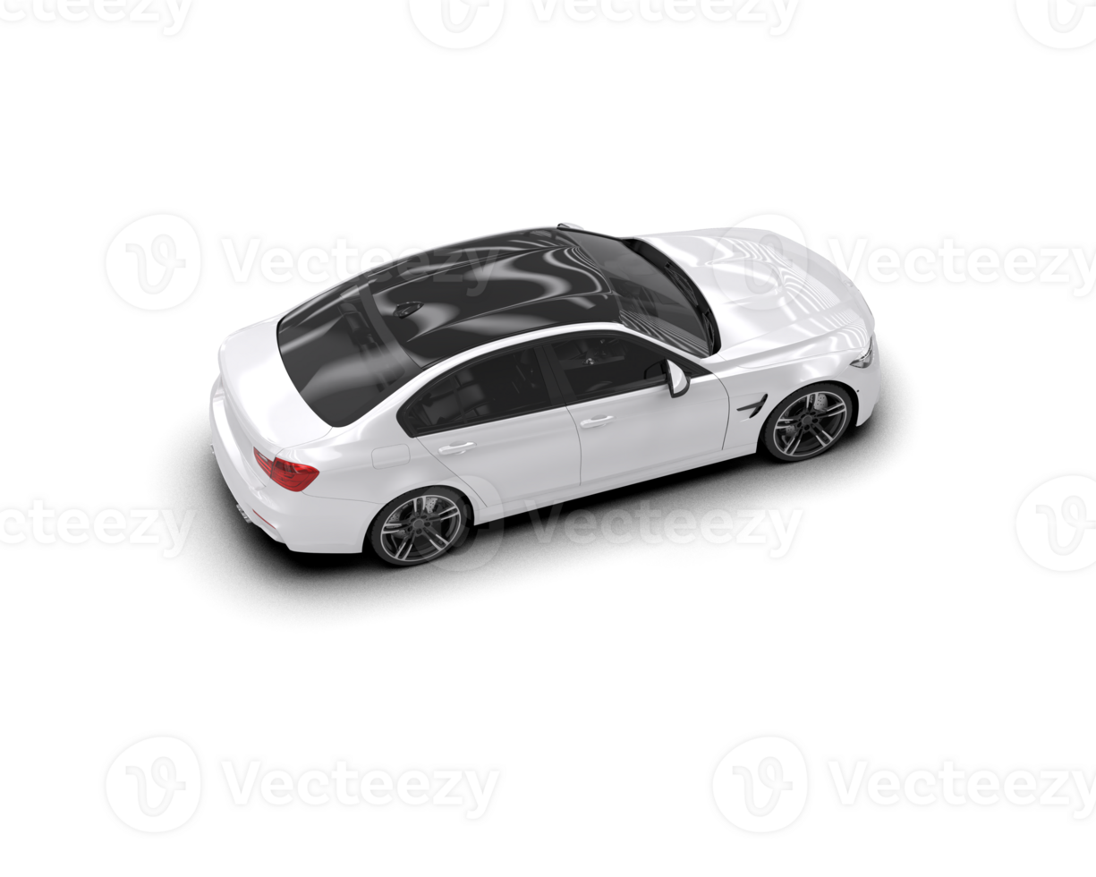 Modern car isolated on background. 3d rendering - illustration png