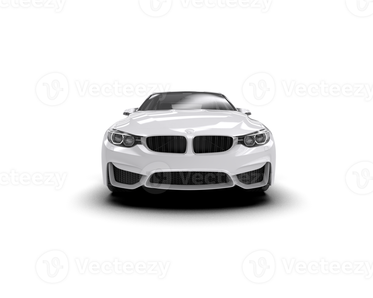 Modern car isolated on background. 3d rendering - illustration png