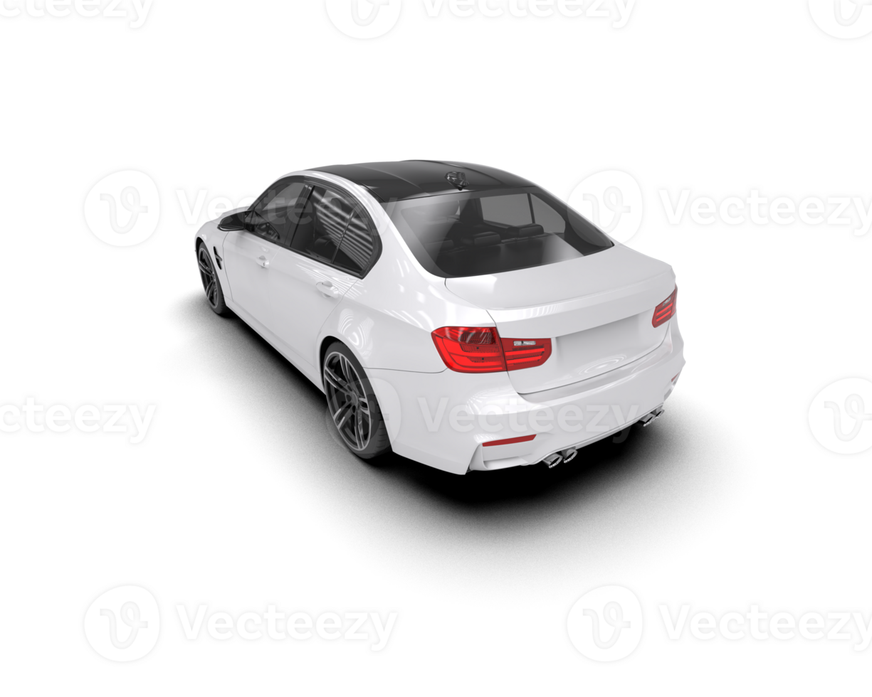 Modern car isolated on background. 3d rendering - illustration png