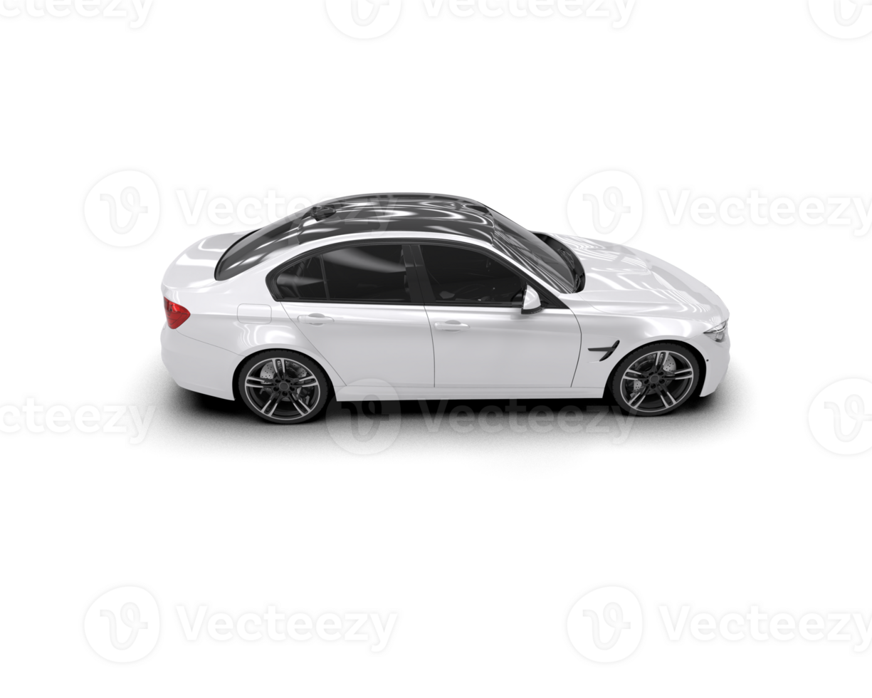 Modern car isolated on background. 3d rendering - illustration png