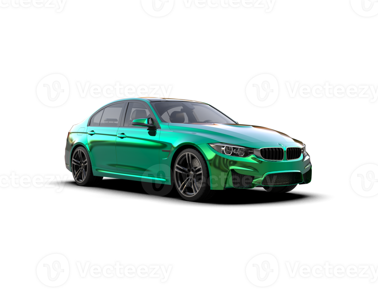 Modern car isolated on background. 3d rendering - illustration png