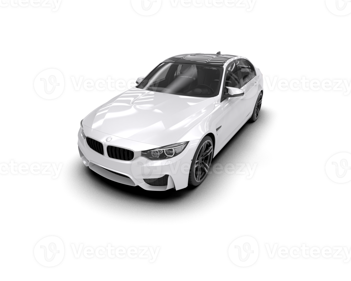 Modern car isolated on background. 3d rendering - illustration png