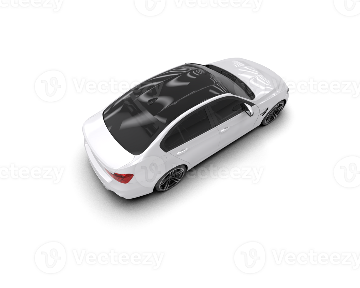 Modern car isolated on background. 3d rendering - illustration png