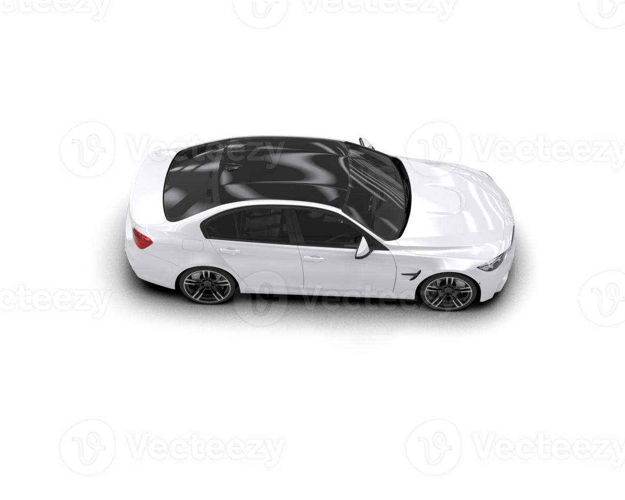 Modern car isolated on background. 3d rendering - illustration png