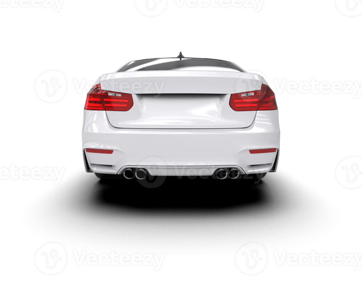 Modern car isolated on background. 3d rendering - illustration png
