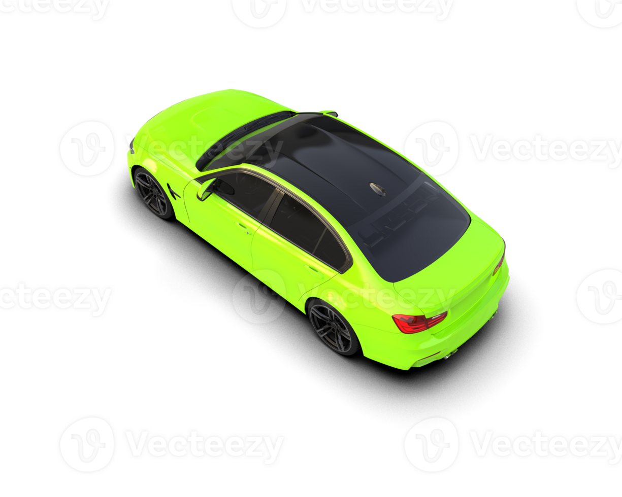 Modern car isolated on background. 3d rendering - illustration png