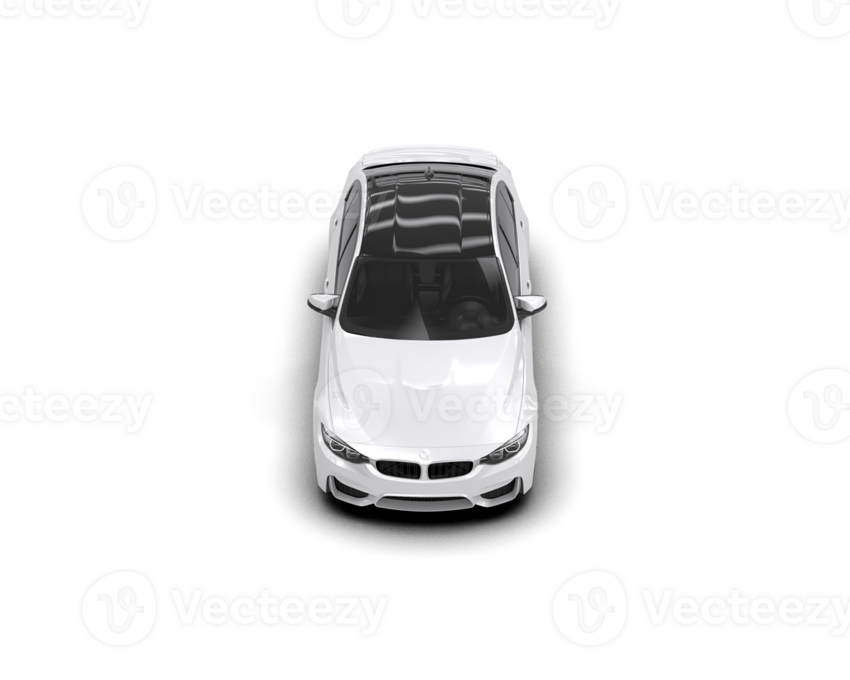 Modern car isolated on background. 3d rendering - illustration png