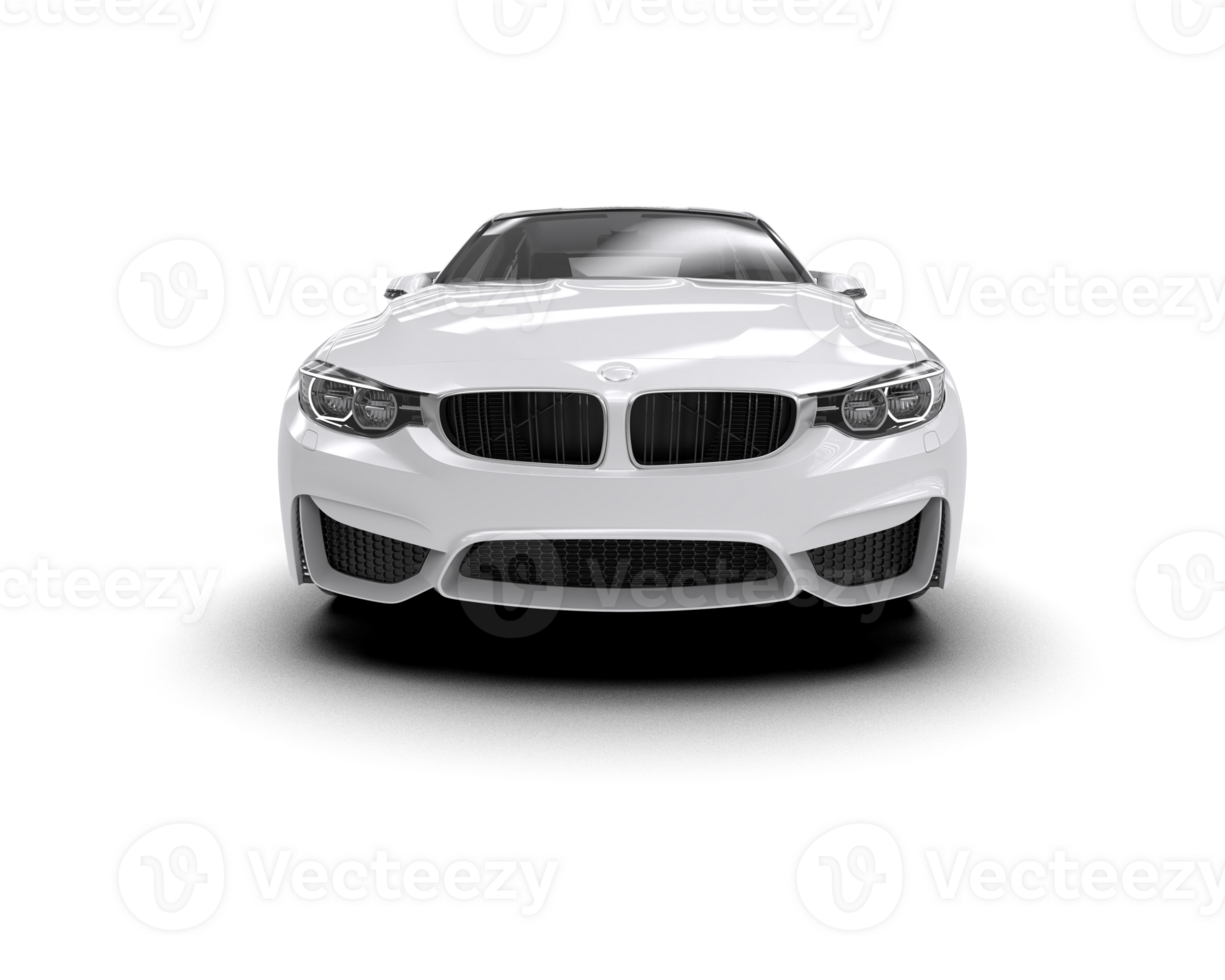Modern car isolated on background. 3d rendering - illustration png