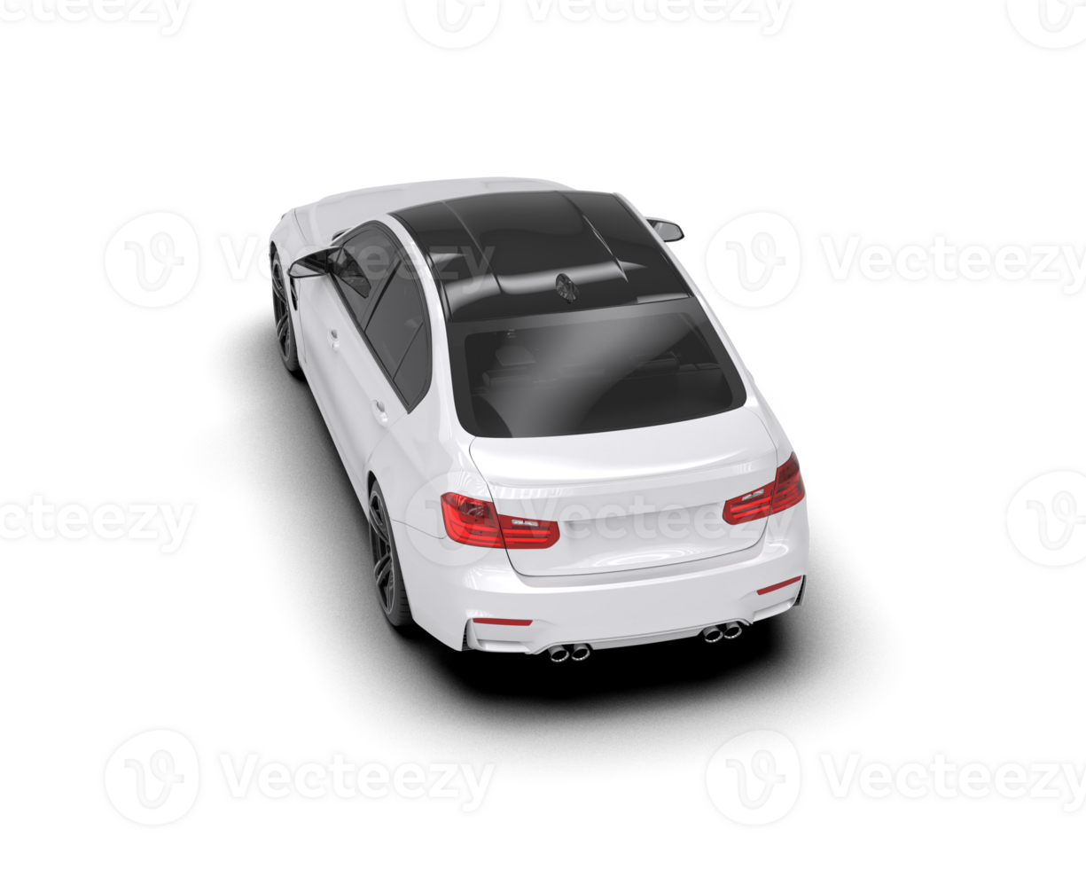 Modern car isolated on background. 3d rendering - illustration png