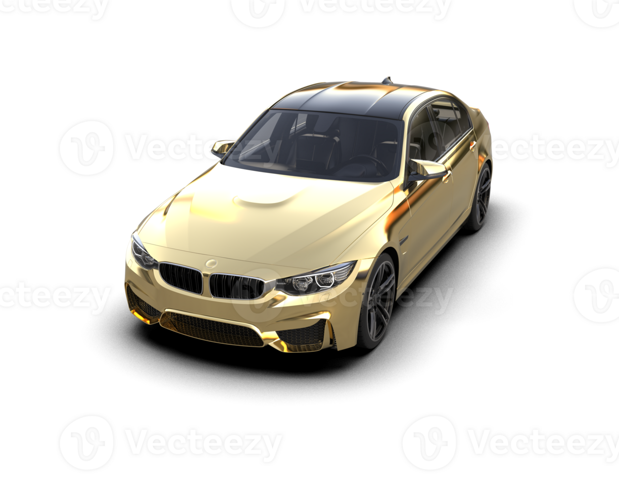 Modern car isolated on background. 3d rendering - illustration png