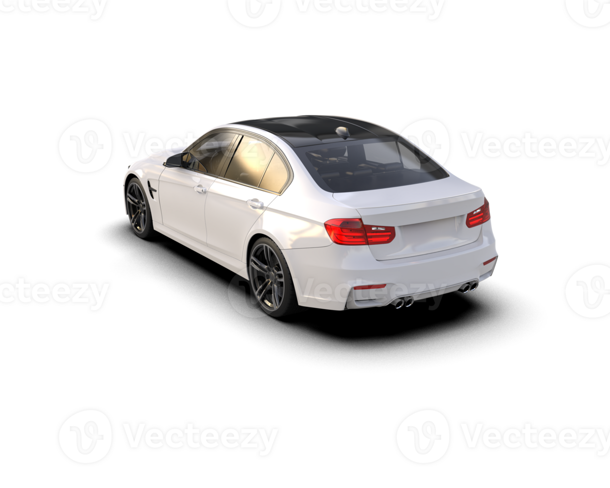 Modern car isolated on background. 3d rendering - illustration png