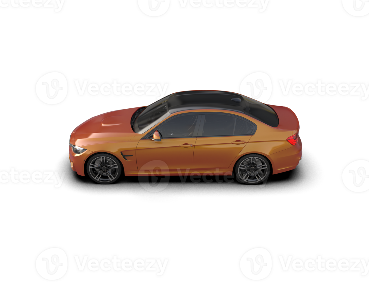 Modern car isolated on background. 3d rendering - illustration png