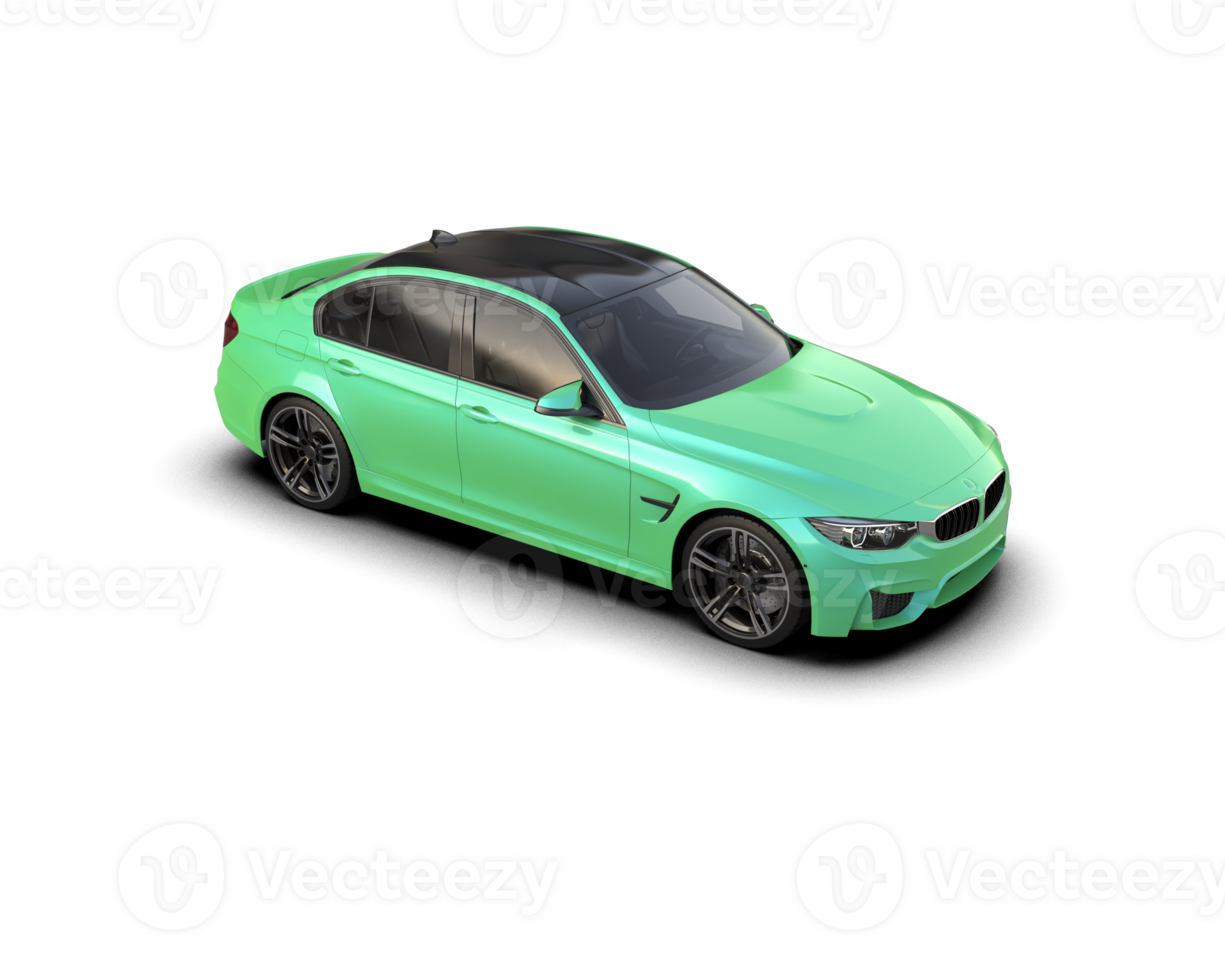 Modern car isolated on background. 3d rendering - illustration png