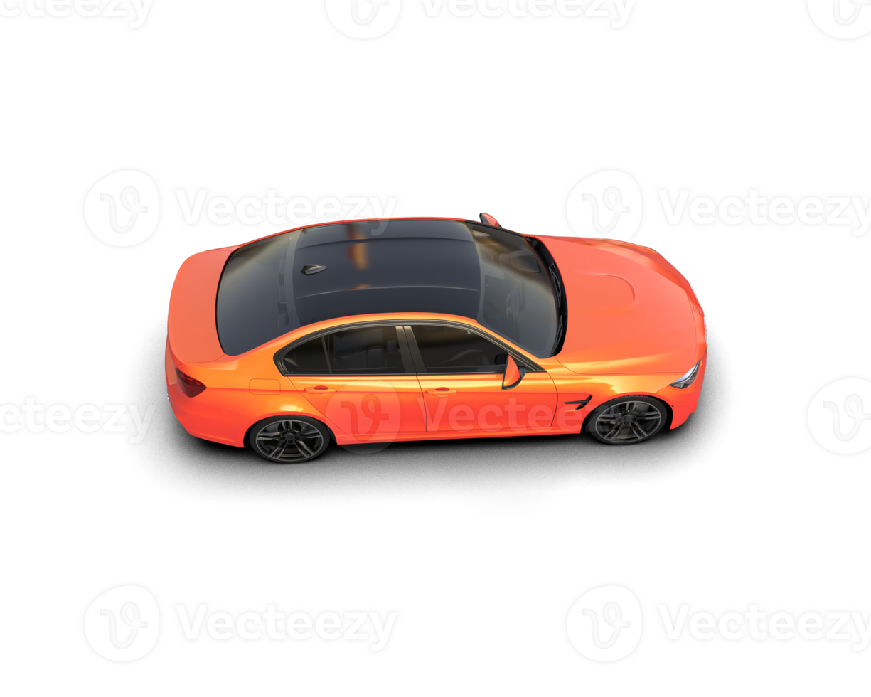 Modern car isolated on background. 3d rendering - illustration png