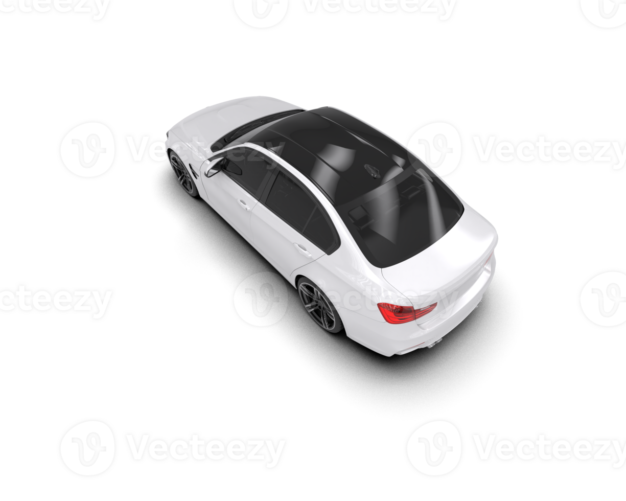 Modern car isolated on background. 3d rendering - illustration png