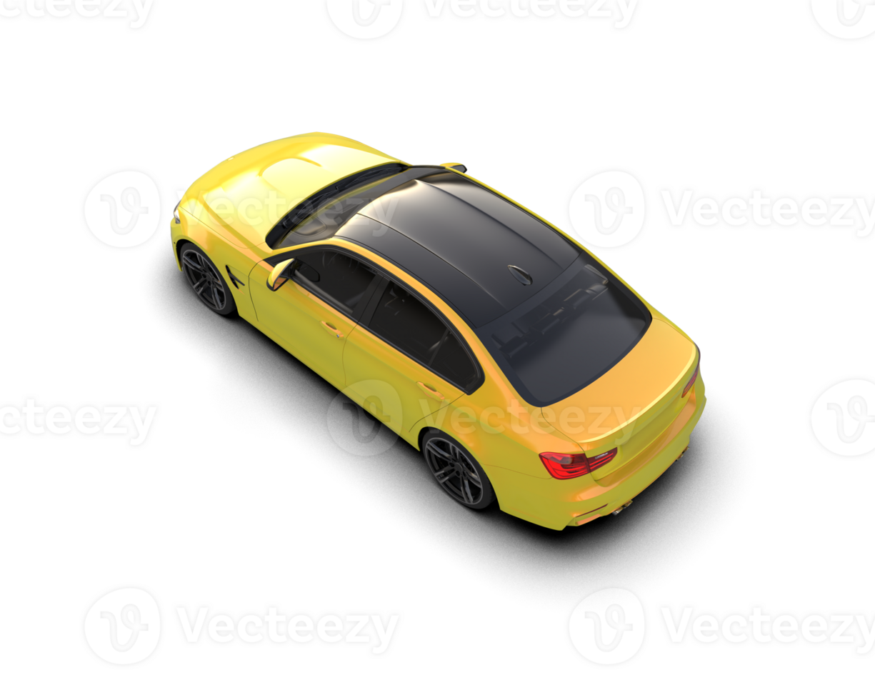 Modern car isolated on background. 3d rendering - illustration png