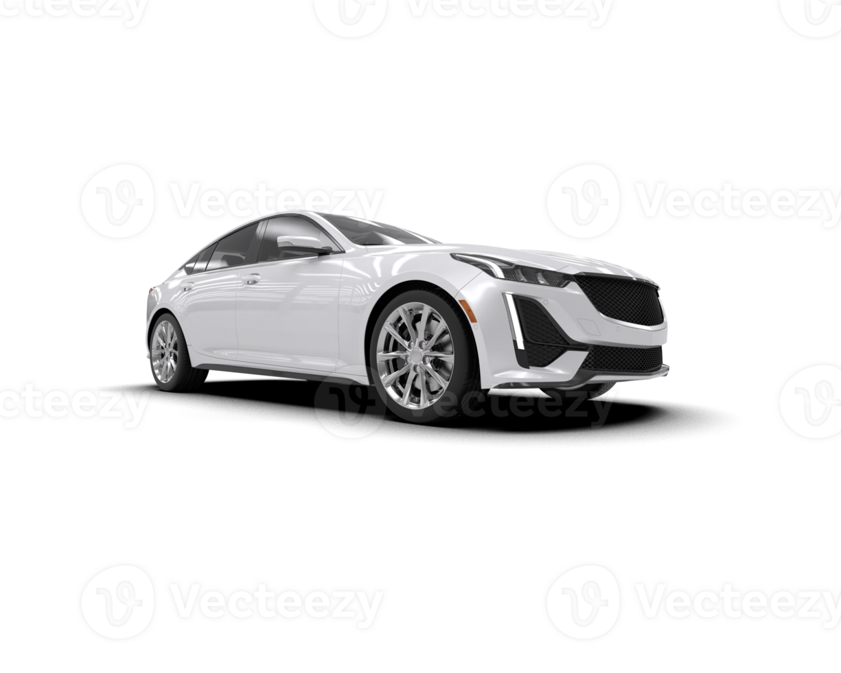 Modern car isolated on background. 3d rendering - illustration png