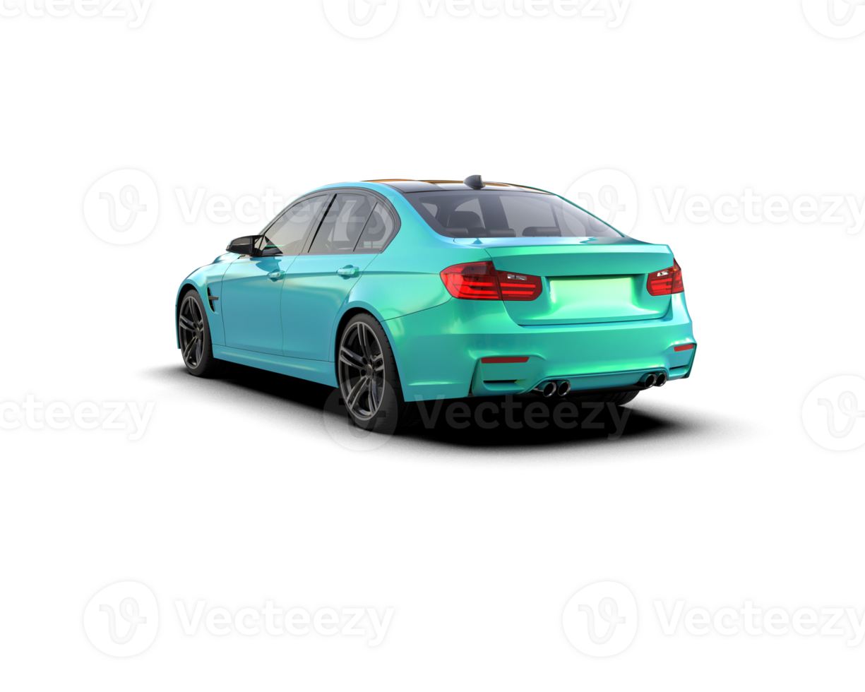 Modern car isolated on background. 3d rendering - illustration png
